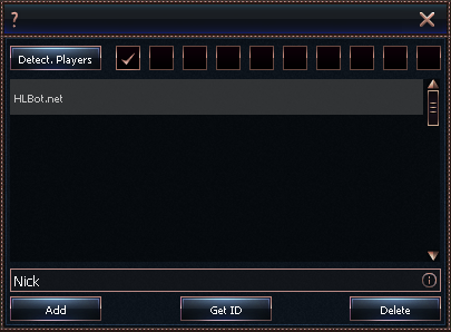 Player detector panel