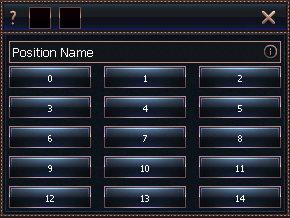 Save positions panel